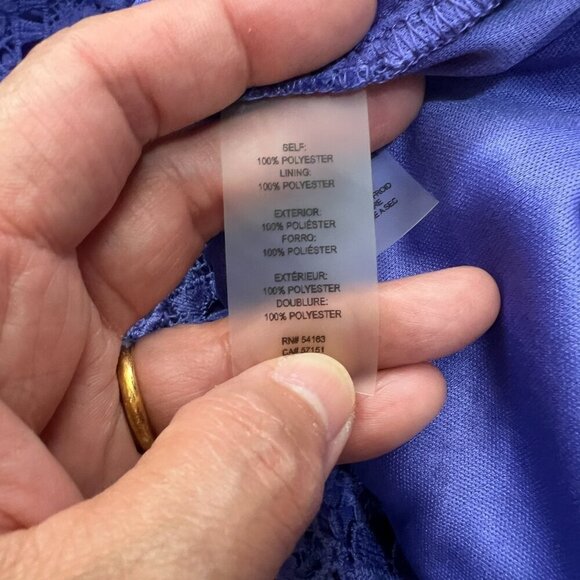 Guess Women's Lace Short Slip Dress Sz 16 in Violet - Picture 7 of 9